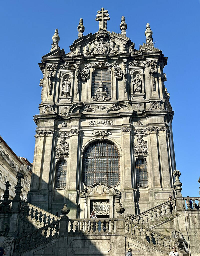 Façade baroque de l'église des Clercs de Porto - Photo de Frank Kovalchek - Licence ccby20