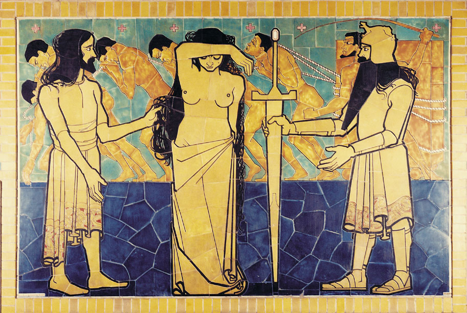 Mosaïque de Jan Toorop dans la Bourse de Berlage.