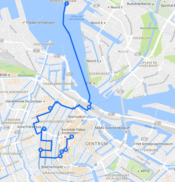 Visiter Amsterdam en 2 jours : Jour 1 : Du centre historique au nord industriel.