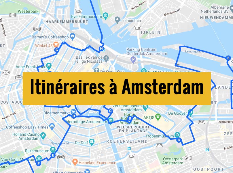Itinéraires détaillés pour visiter Amsterdam (Pays-Bas) en 2, 3 jours ou plus.