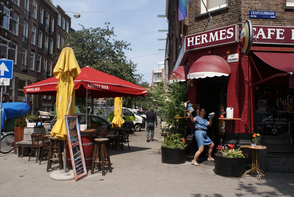 Bar sympa dans le quartier du Pijp à Amsterdam.