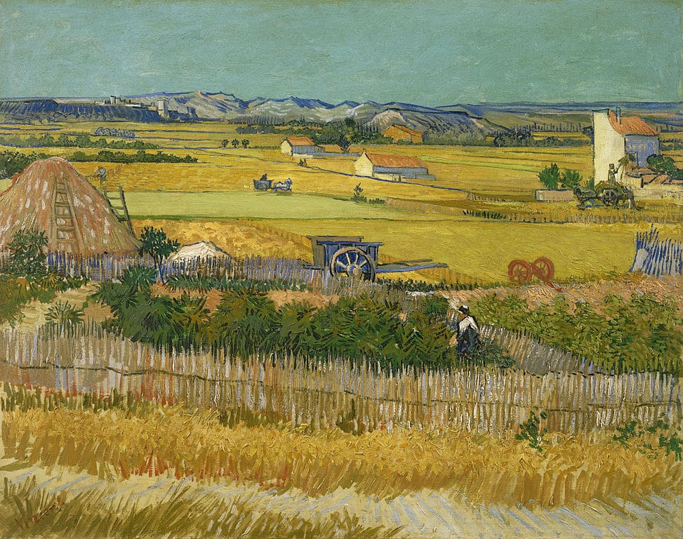 "La moisson" par van Gogh au Musée van Gogh dans le quartier des Musées d'Amsterdam.