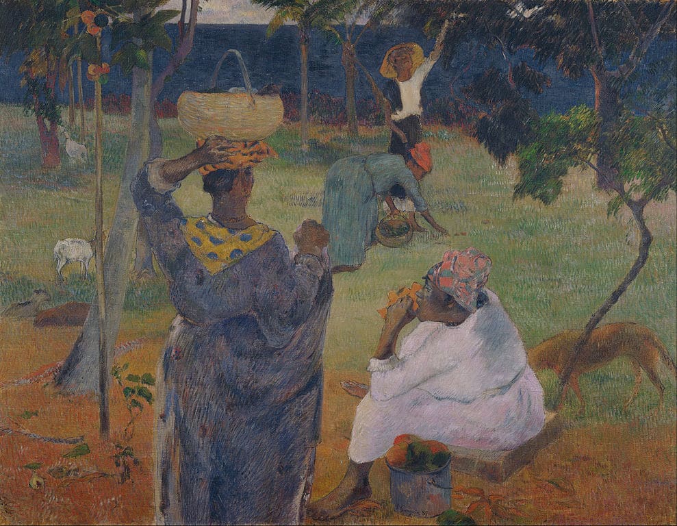 "Dans les arbres manguiers de la Martinique" par Paul Gauguin au Musée van Gogh dans le quartier des Musées d'Amsterdam.
