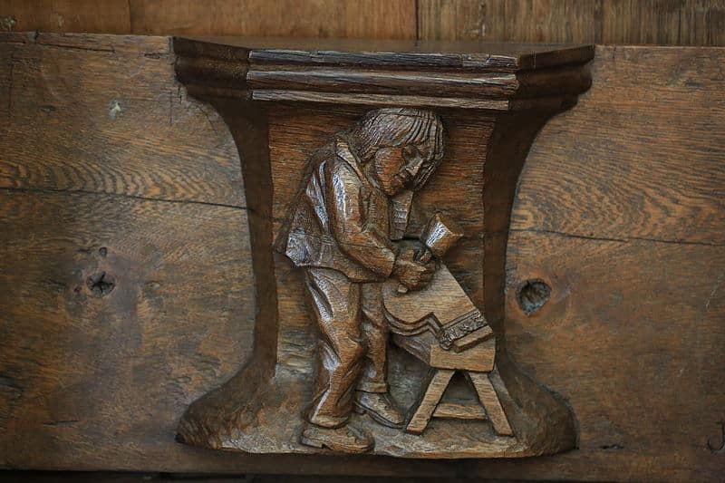 > Miséricorde sur le travail dans l'église d'Oude Kerk à Amsterdam - Photo de Hans A. Rosbach