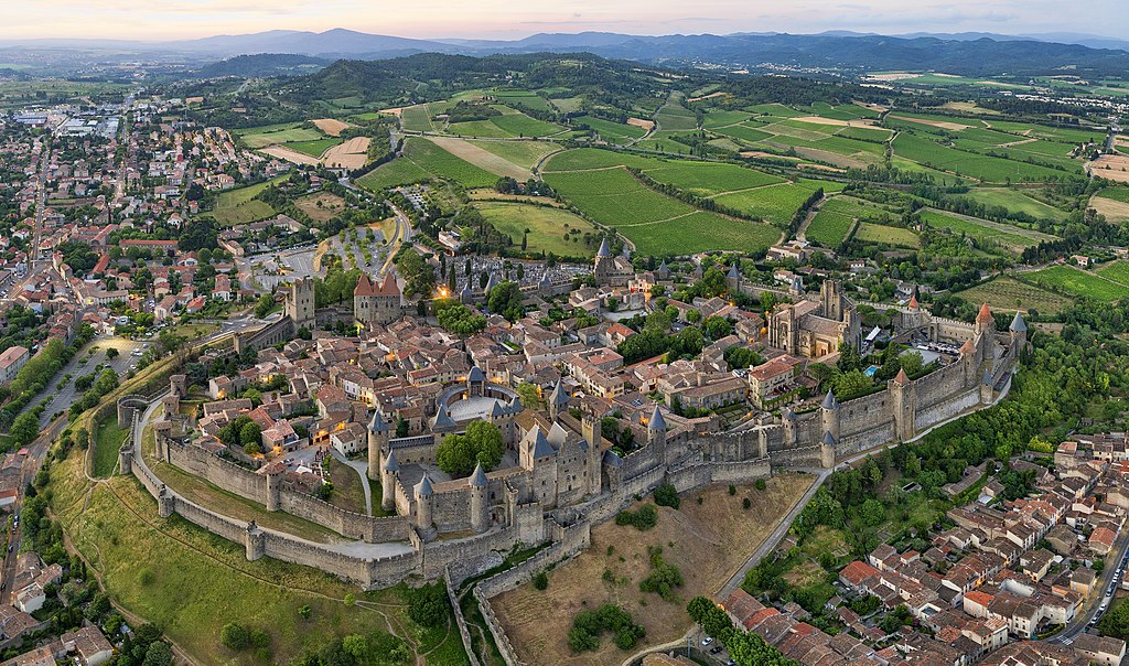 Vue aérienne de Carcassonne - Photo de Chensiyuan - Licence ccbysa 4.0