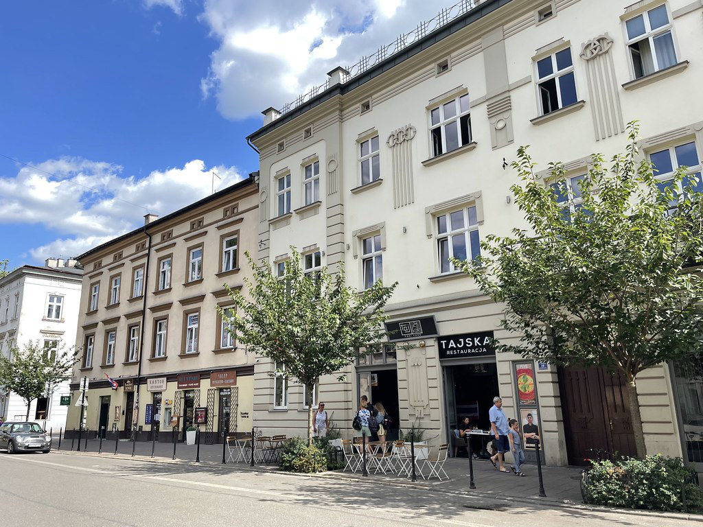 Immeuble de Kazimierz après une rénovation.