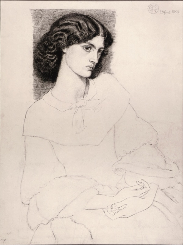 "Portrait de Jane Burden" (1858) par Dante Gabriel Rossetti à la galerie nationale d'Irlande à Dublin
