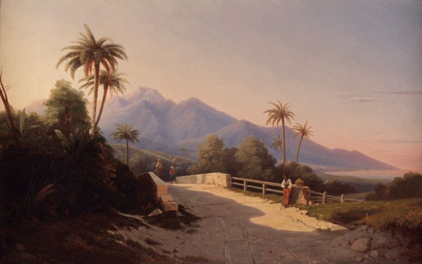 Vue de Basse Terre par Emile Goury (1839).