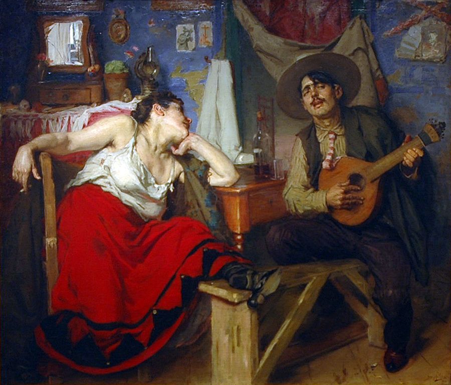 "Fado" de José Malhoa au Musée du fado.