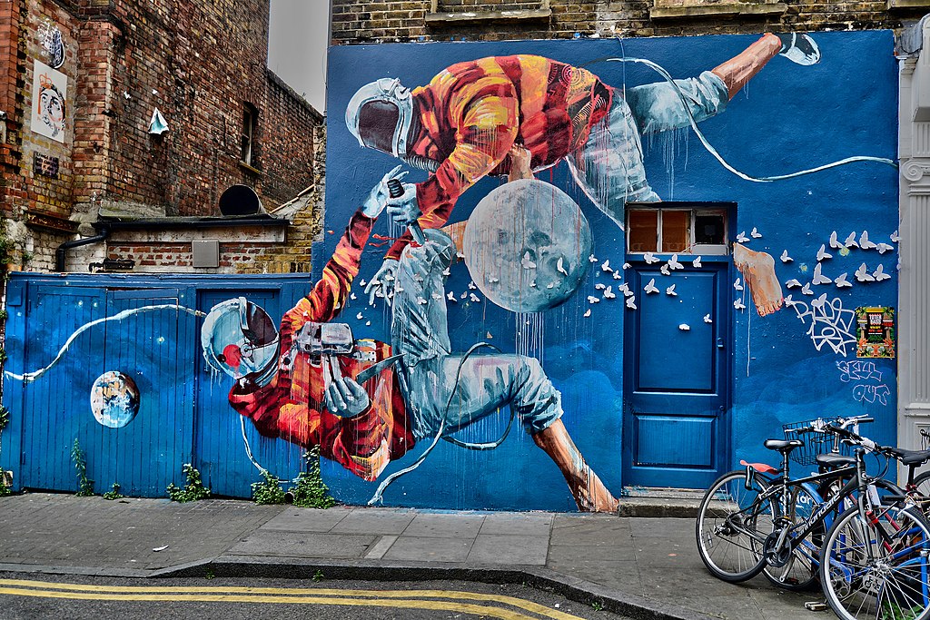 Safari street art dans le quartier de Shoreditch à Londres en famille - Photo d'Aleem Yousaf - Licence ccbysa 2.0