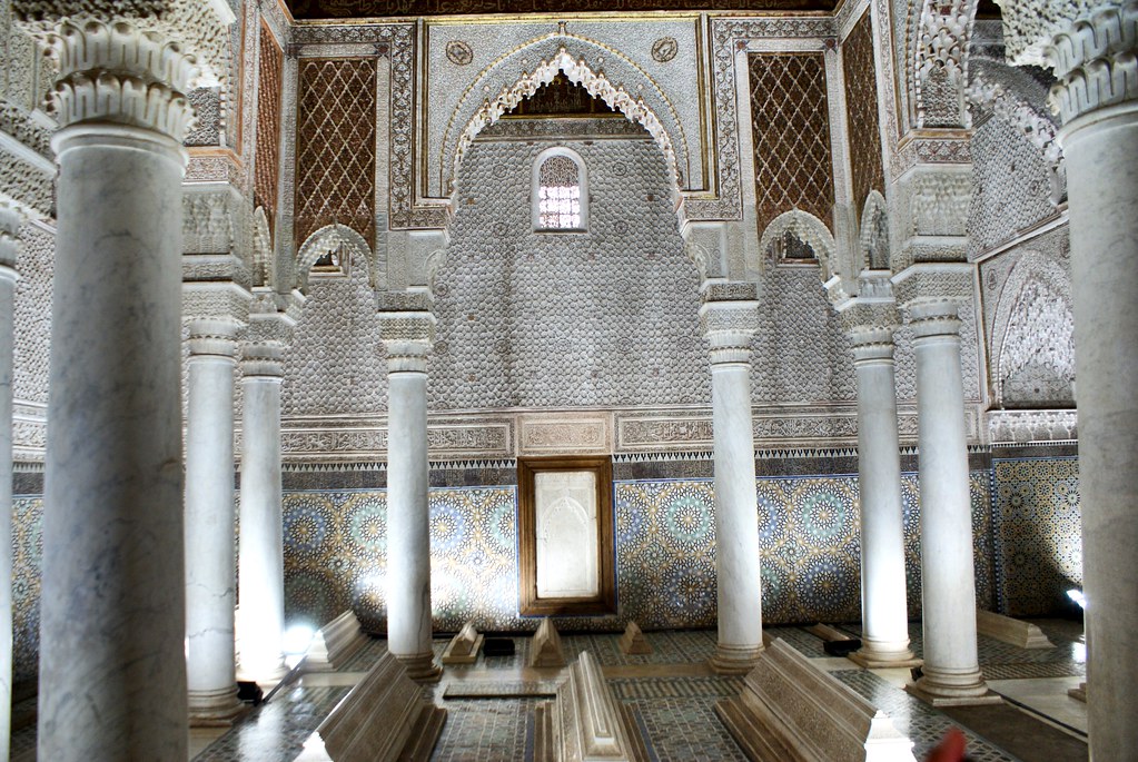 Tombeaux Saadiens dans la Casbah (sud de la Médina) à Marrakech.