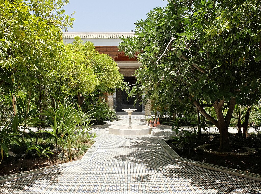 Cour du Palais Dar el Bacha de Marrakech - Photo de R. Prazeres - Licence ccbysa 4.0