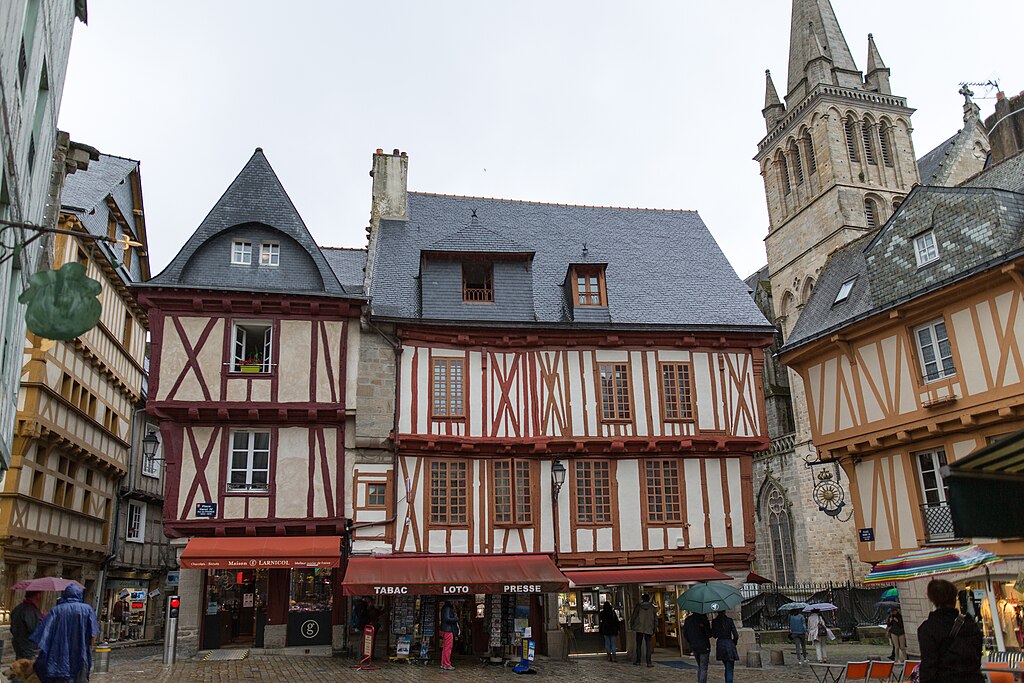 Maison à colombages dans le centre historique de Vannes - Photo de A1AA1A - Licence ccbysa20