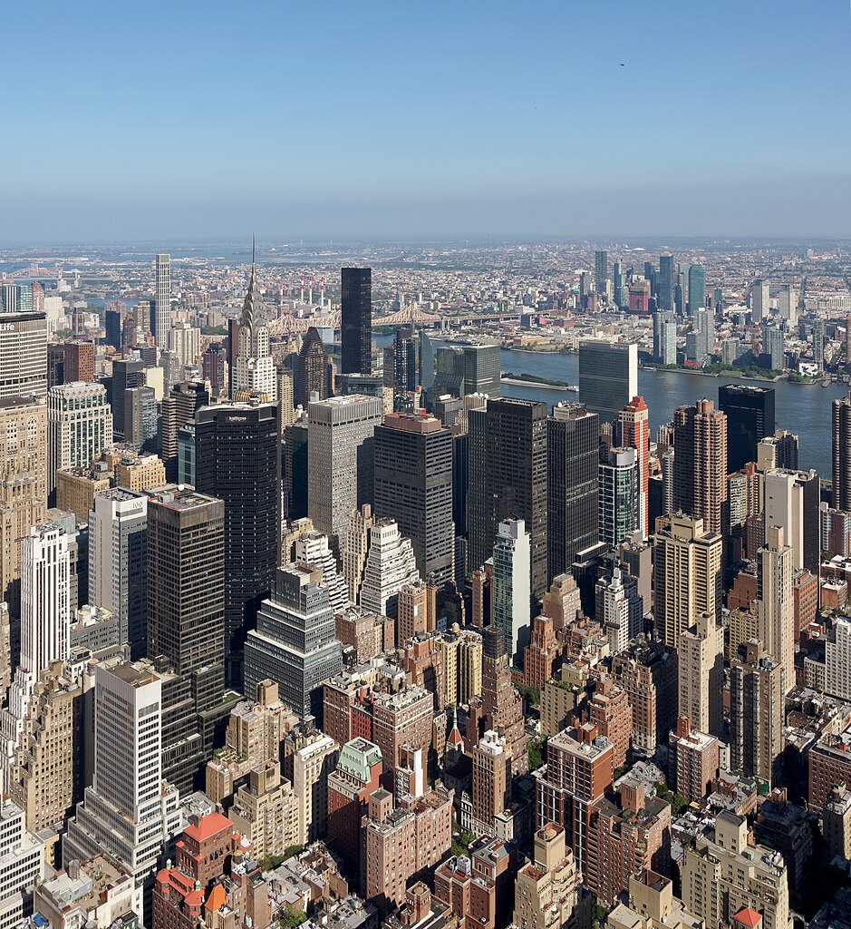Vue depuis l'Empire State Building à New York en 2023. Photo de Jakub Halun -Licence ccby 4.0