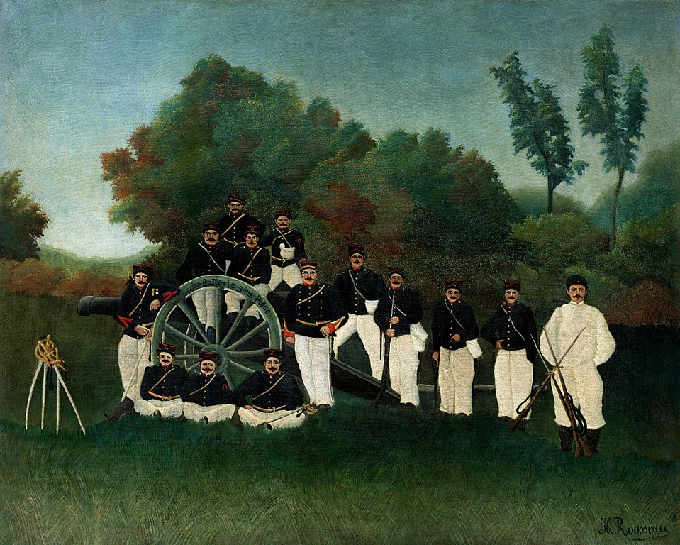 "Les Artilleurs " d'Henru Rousseau au Musée Guggenheim