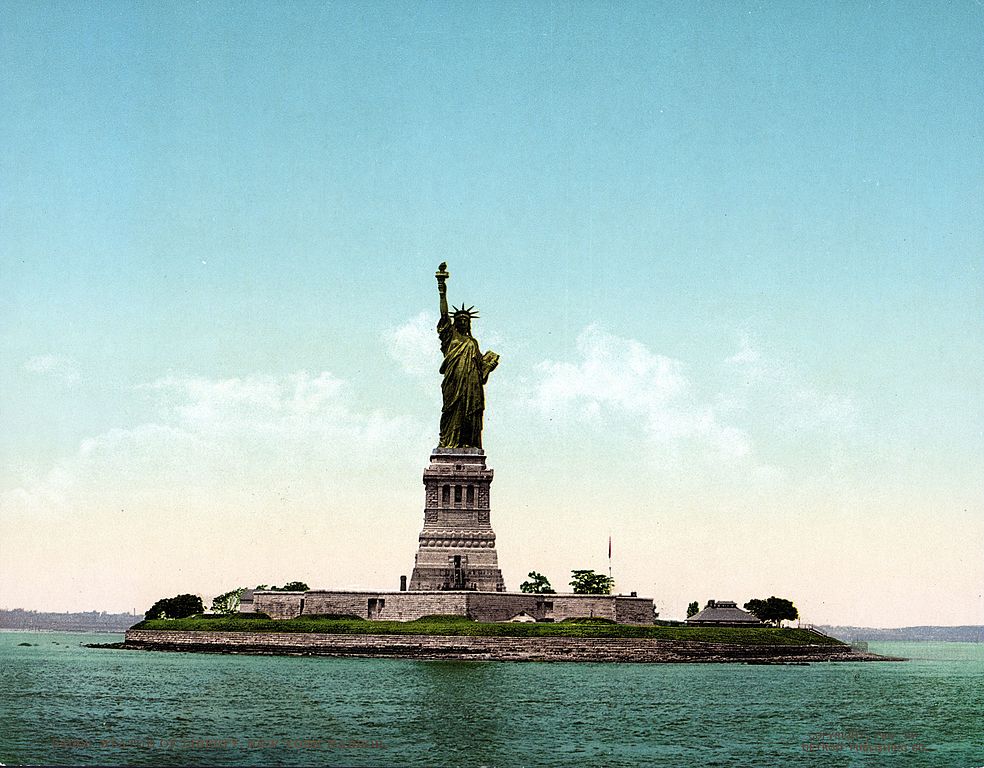 Statue de la liberté en 1905.