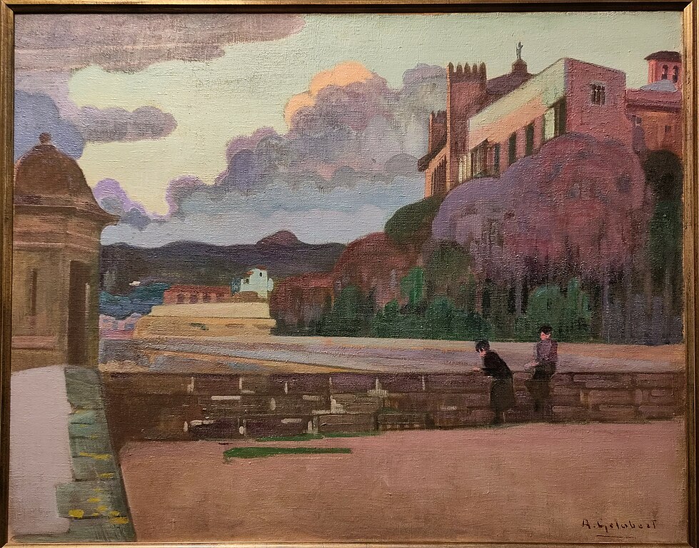 Palais royal de l'Almudaina à Palma de Majorque par Antoni Gelabert au musée Can Balaguer.