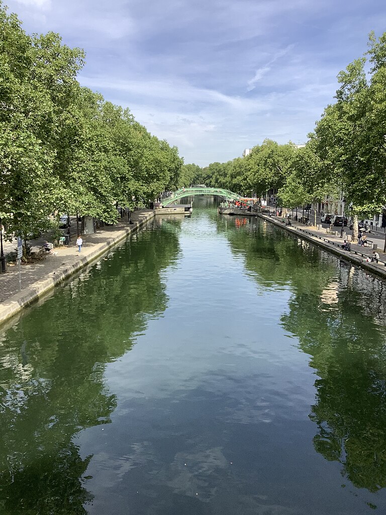 Vue sur le Canal Saint Martin - Photo de DiscoA340 - Licence ccbysa 4.0