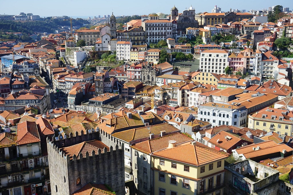 Vue panoramique depuis la Cathedrale de Porto.