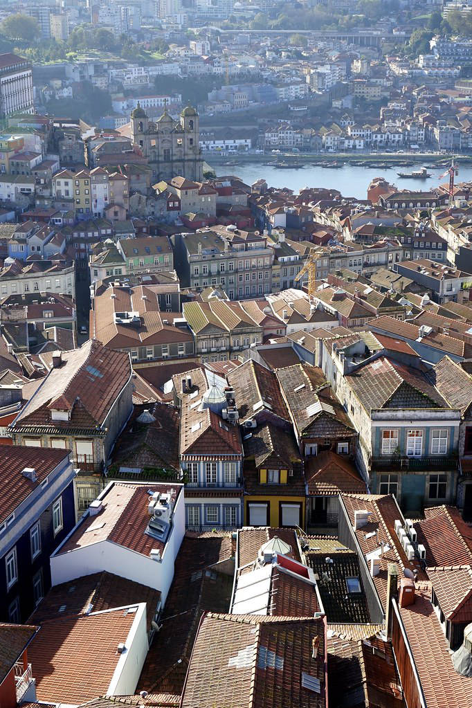 Vue sur les toits de la vieille ville depuis la Tour des clercs.