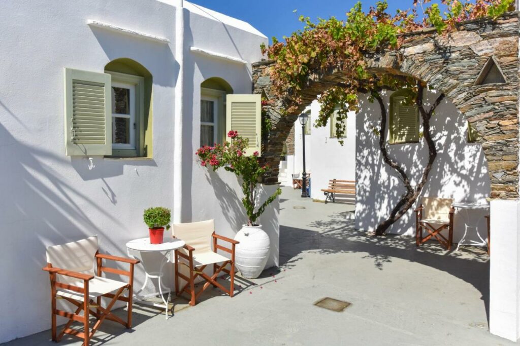 Studio dans l'hotel Giannakas Studios sur l'île de Sifnos.