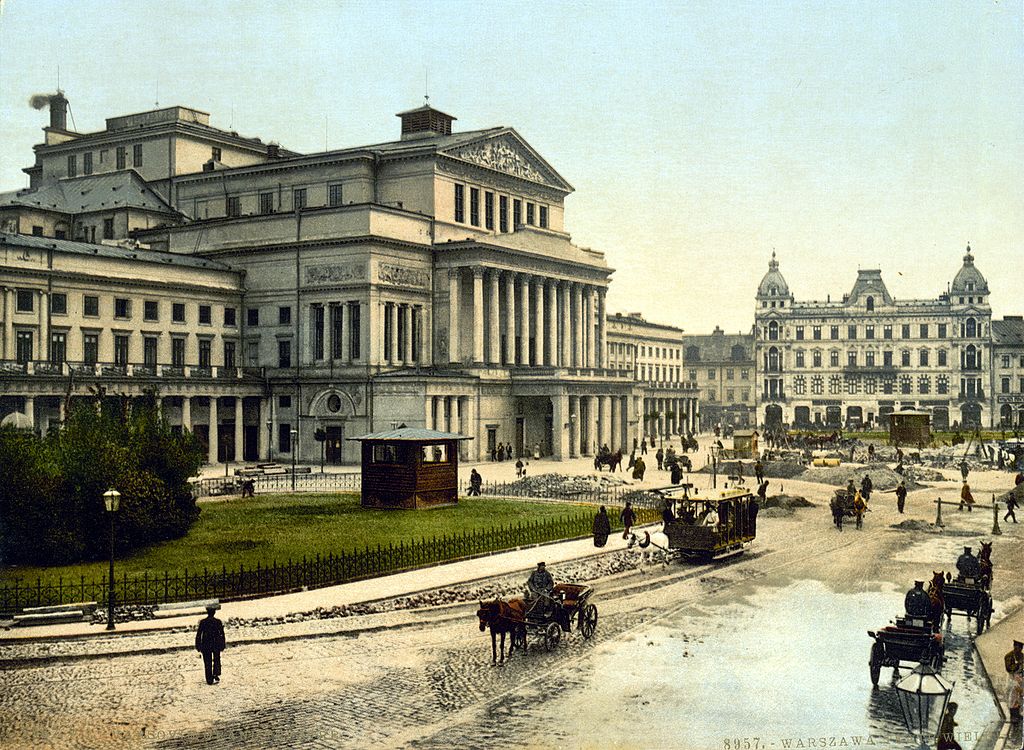 Théâtre de Varsovie vers 1900.