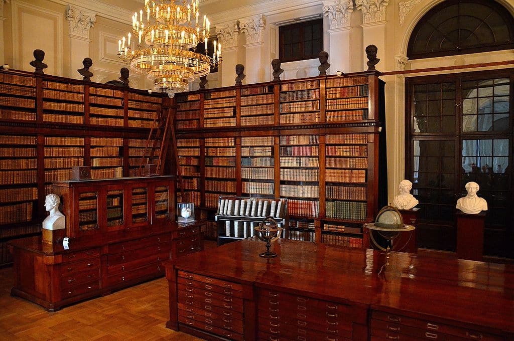 Bibliotheque de Wilanow dans le Palais Krasinski à Varsovie - Photo d'Adrian Grycuk - Licence ccbysa 3.0 PL