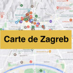 Carte de Zagreb : Tous les lieux du guide